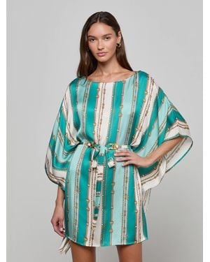 L'Agence Alia Cover-Up Tunic - Blue