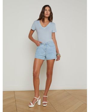 L'Agence Gina Denim Short - Blue