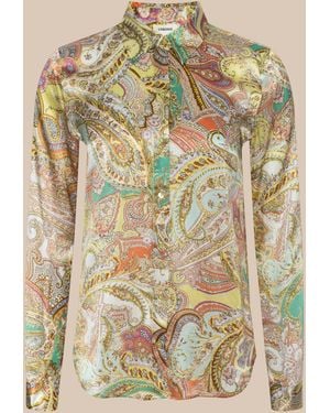 L'Agence Tyler Silk Blouse Top - Multicolor