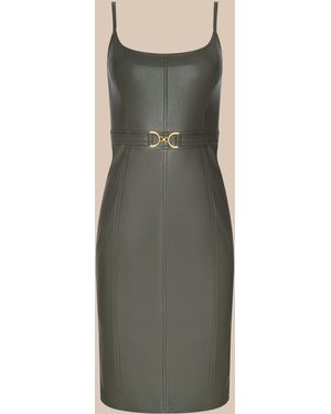 L'Agence Halia Vegan Leather Dress - Natural