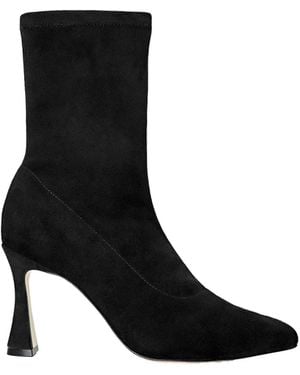 L'Agence Severine Stretch-Suede Boot - Black