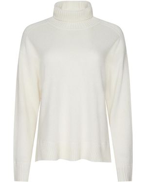 L'Agence Selwyn Oversized Turtleneck - White