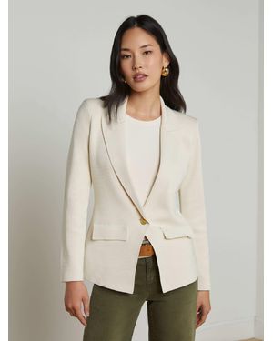 L'Agence 'Agence Chamberlain Knit Blazer - Natural