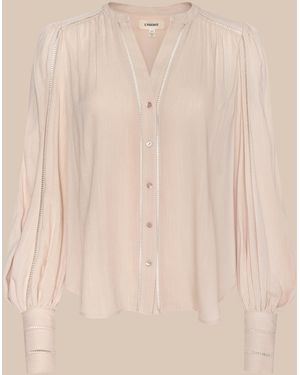 L'Agence Kiera Blouse Top - Natural