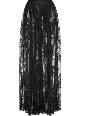 L'Agence Alona Lace Maxi Skirt - Black