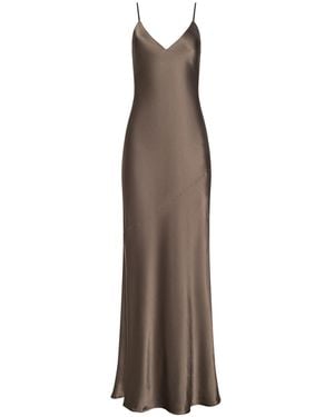 L'Agence Serita Silk Gown - Brown