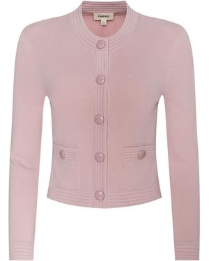 L'Agence Patsy Cropped Cardigan - Pink