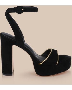L'Agence Essie Platform Sandal - Black