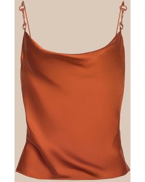 L'Agence Calista Satin Camisole - Orange