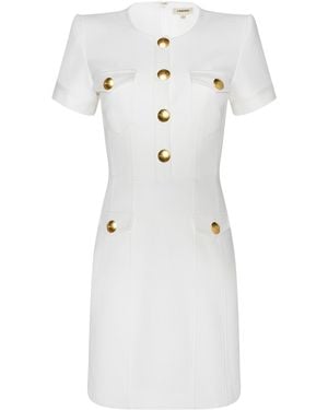 L'Agence Cori Mini Dress - White