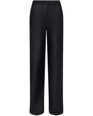 L'Agence Livvy Leather Trouser - Blue