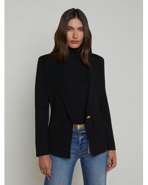 L'Agence Chamberlain Knit Blazer - Black