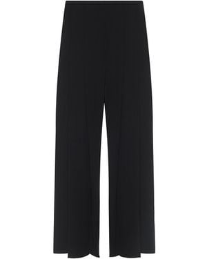 L'Agence Novalynn Cropped Pleated Trousers - Black