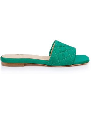 L'Agence Aloise Slide Sandal - Green