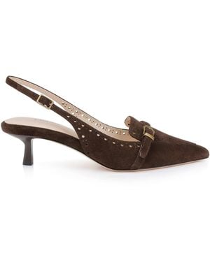 L'Agence Lourdes Suede Slingback Pump - Multicolor