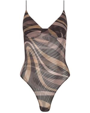 L'Agence Elowen Mesh Bodysuit - Natural