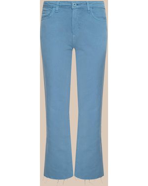 L'Agence Wanda Cropped Wide-Leg Jean - Blue