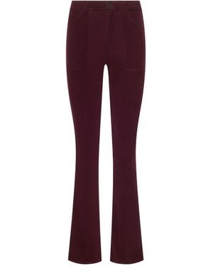 L'Agence Saffia Corduroy Pants - Red