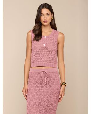 L'Agence 'Agence Carven Pointelle Knit Tank Top - Pink