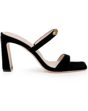 L'Agence Catriona Suede Sandal - White