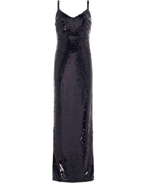 L'Agence Karma Sequin Maxi Dress - White
