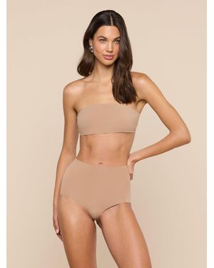 L'Agence Mietta Knit Bandeau Top - Natural