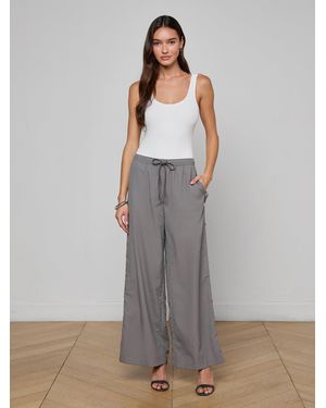 L'Agence Valkyrie Snap Pants - Gray