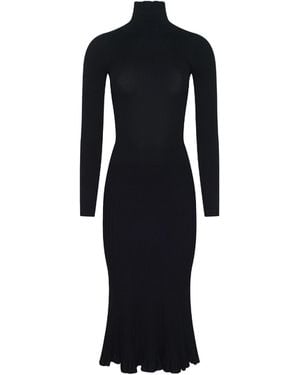 L'Agence Solaire Knit Dress - Black