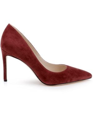 L'Agence Maelle Suede Pump - Red