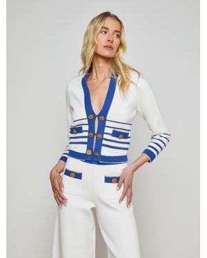 L'Agence Catie Knit Cardigan - Blue