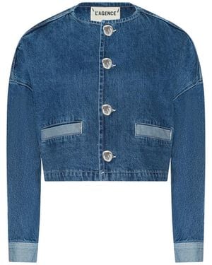 L'Agence Verona Jean Jacket - Blue