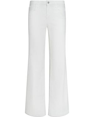 L'Agence Joanne Low-Rise Wide-Leg Jean - Grey