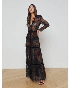 L'Agence Poe Lace Dress - White