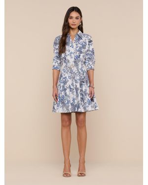 L'Agence Journi Shirt Dress - Blue