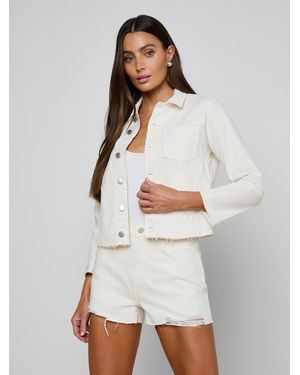 L'Agence Janelle Jean Jacket - White