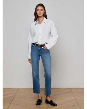 L'Agence Milana Slouchy Stovepipe Jean - Blue