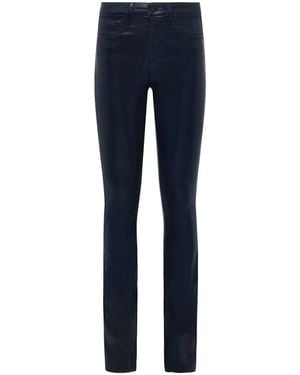 L'Agence Ruth Coated Straight-Leg Jean - White