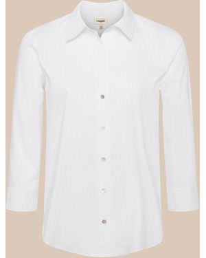L'Agence Daniella Cotton-blend Blouse - White