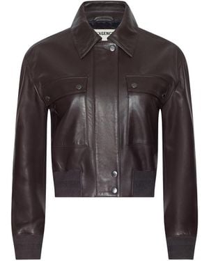 L'Agence Clotilde Leather Jacket - Black