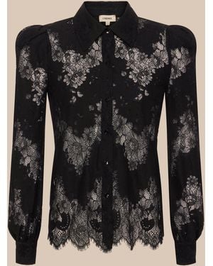 L'Agence Jenica Lace Blouse - Black