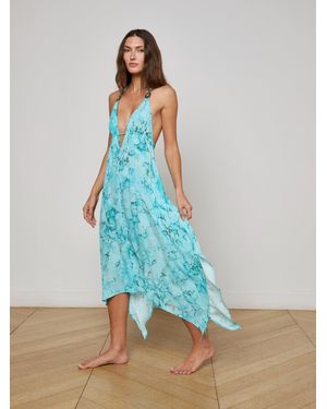 L'Agence Umma Cover-Up Dress - Blue