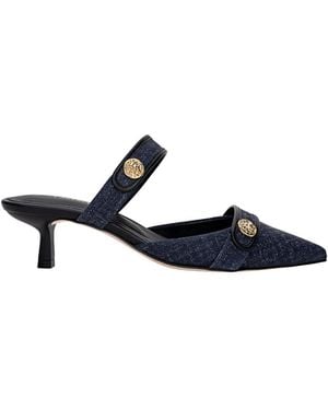 L'Agence Gilliane Heeled Mule - White