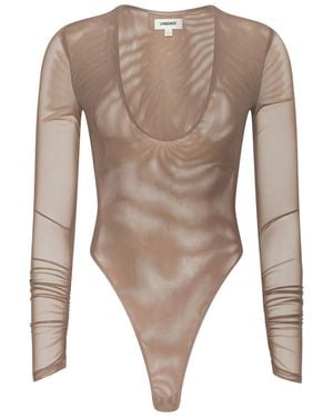 L'Agence Thalassa High-Leg Bodysuit - Natural