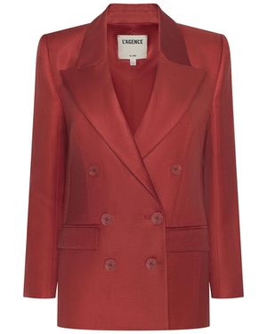 L'Agence Cambrie Oversized Blazer - Red
