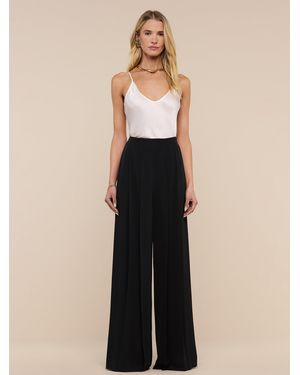 L'Agence Nova Pleated Wide-leg Pant - Blue