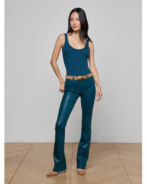 L'Agence Selma Coated Bootcut Jean - Blue