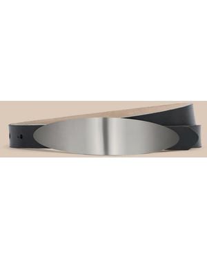 L'Agence Maroux Leather Belt - Grey