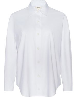 L'Agence Rylie Poplin Shirt - White