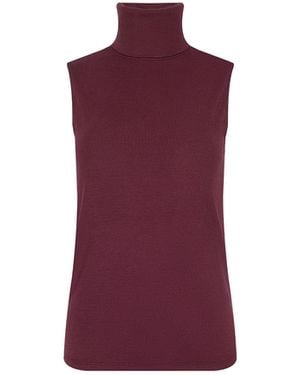 L'Agence Ceci Sleeveless Turtleneck - Purple