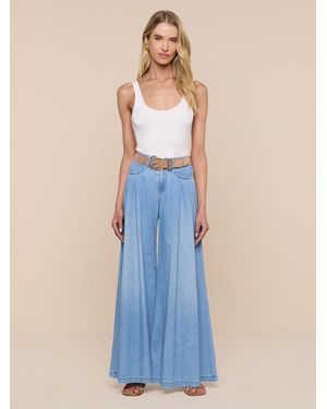 L'Agence Dariela Wide-Leg Jean - Bleu